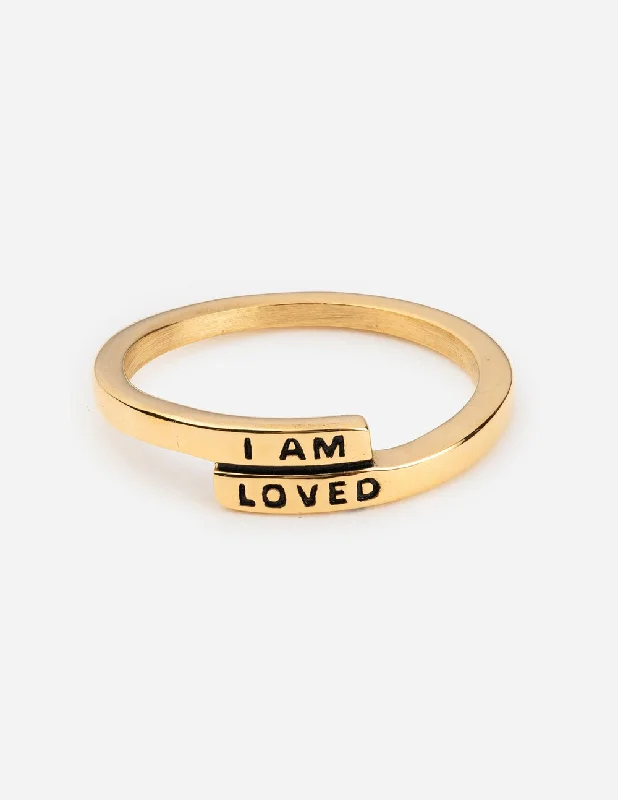 Trendy Gold Rings-I Am Loved Ring