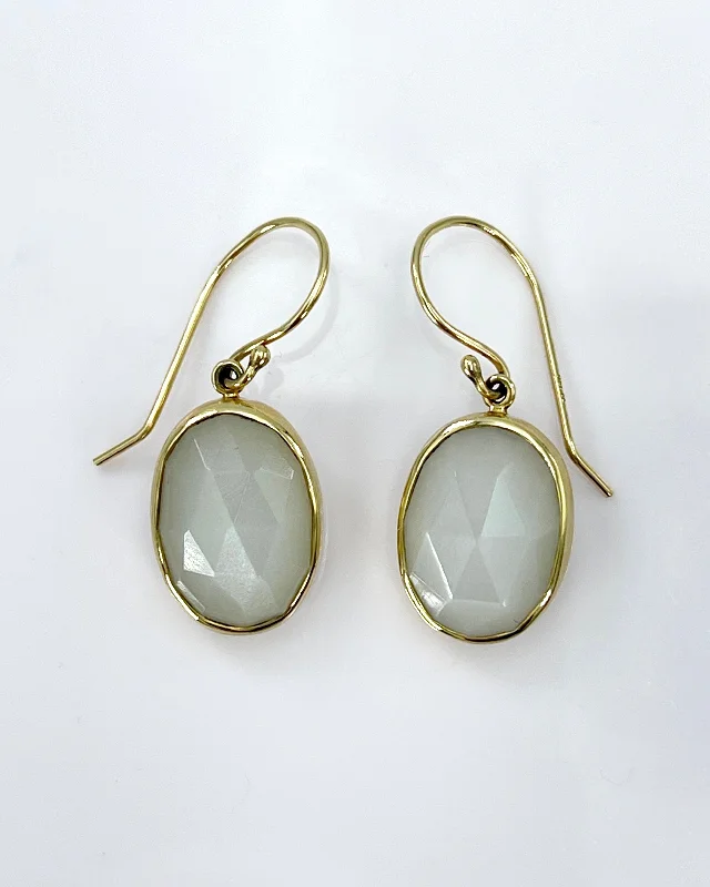 Simple Earrings-Jamie Joseph White Moonstone Earrings