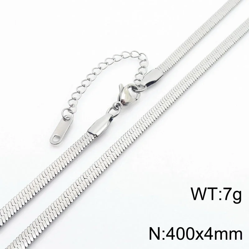 Silver Single Layer 4mm40cm