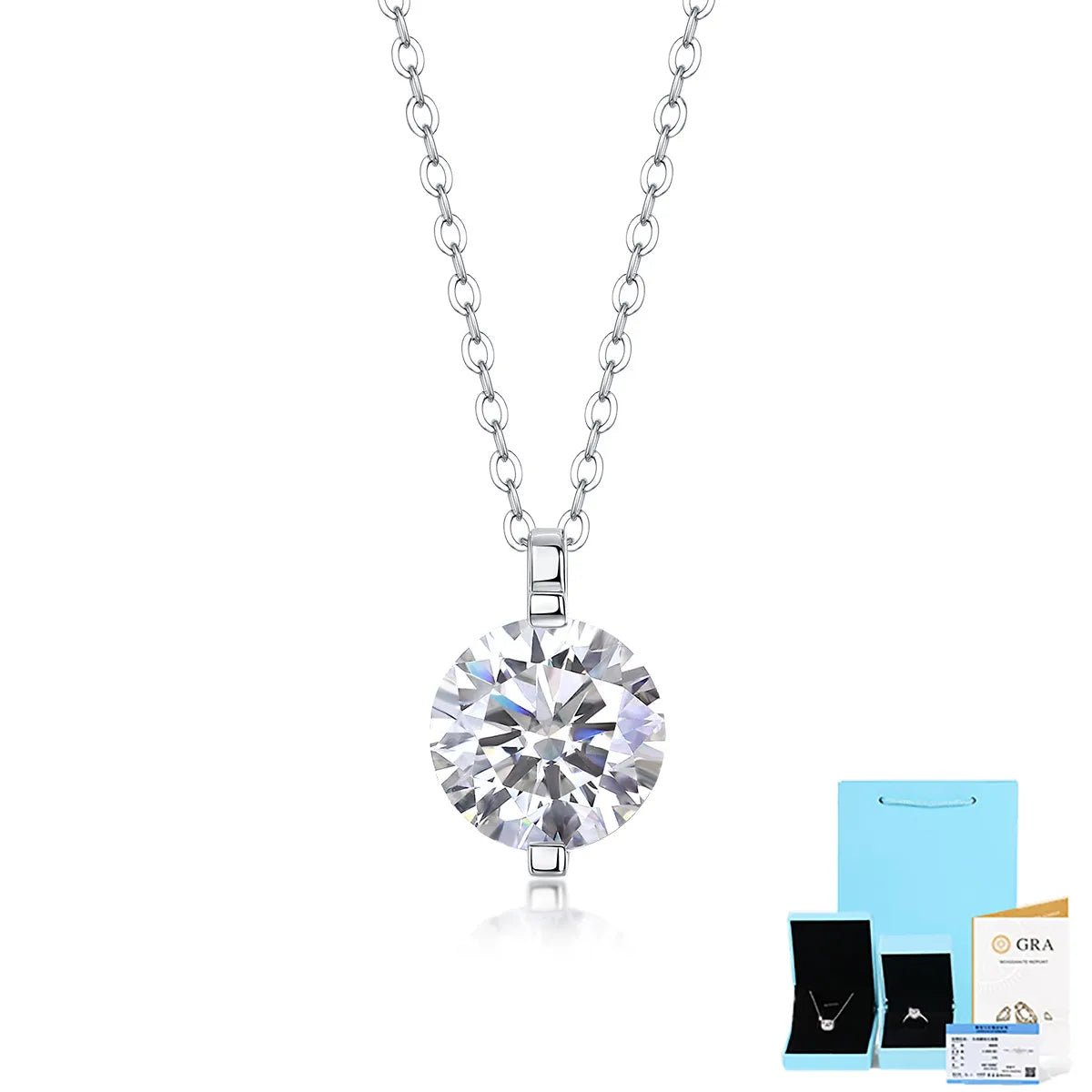 Moissanite 2 Karat (Including Gift Box Certificate)