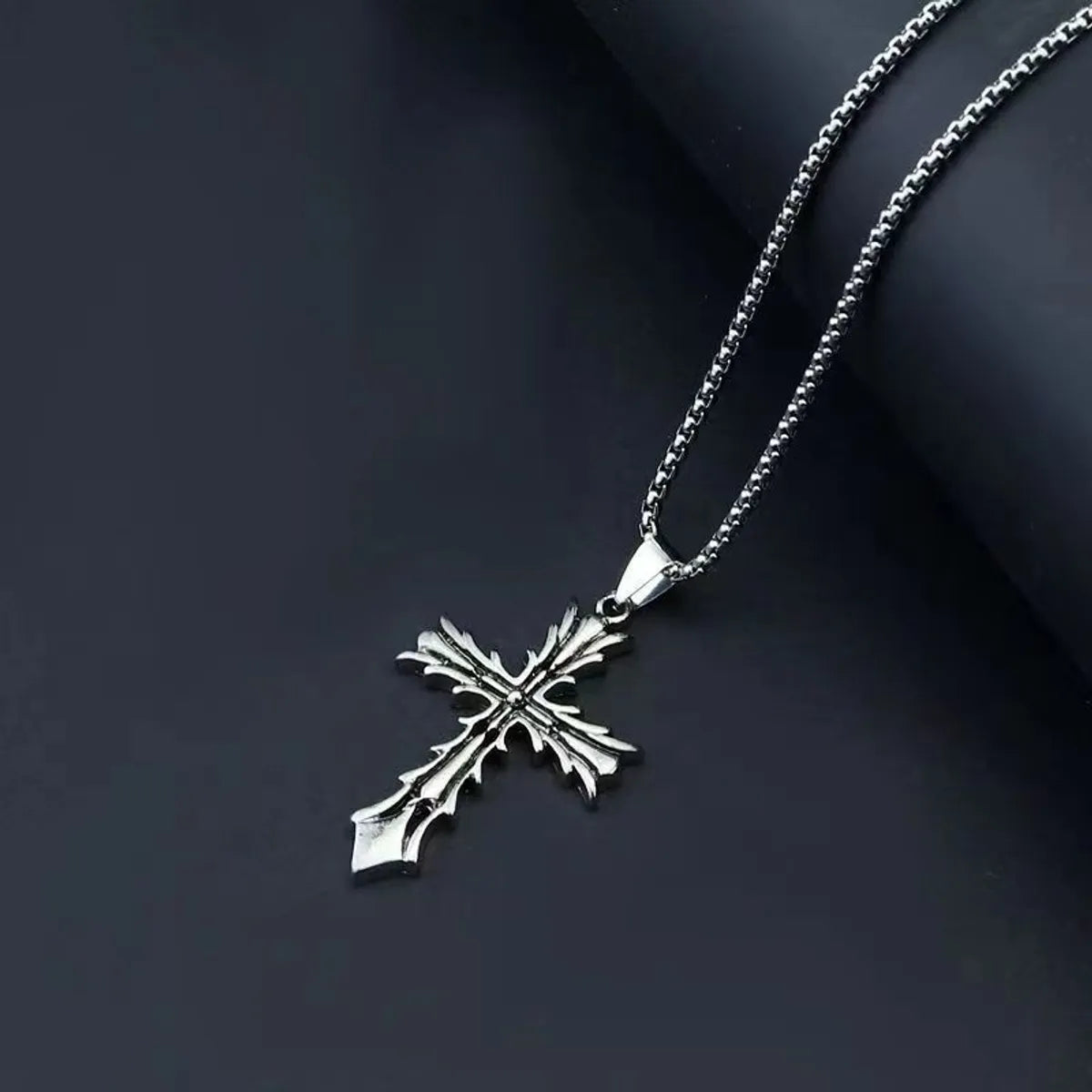 Lace Cross Necklace