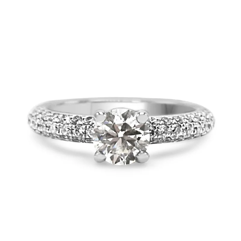 Custom Engagement Rings-GIA Certificated Brilliant Cut Diamond Solitaire Ring