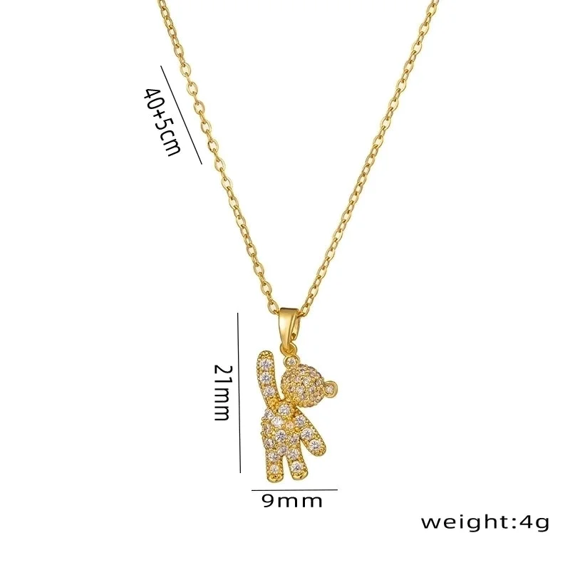 |Golden Bear Necklace