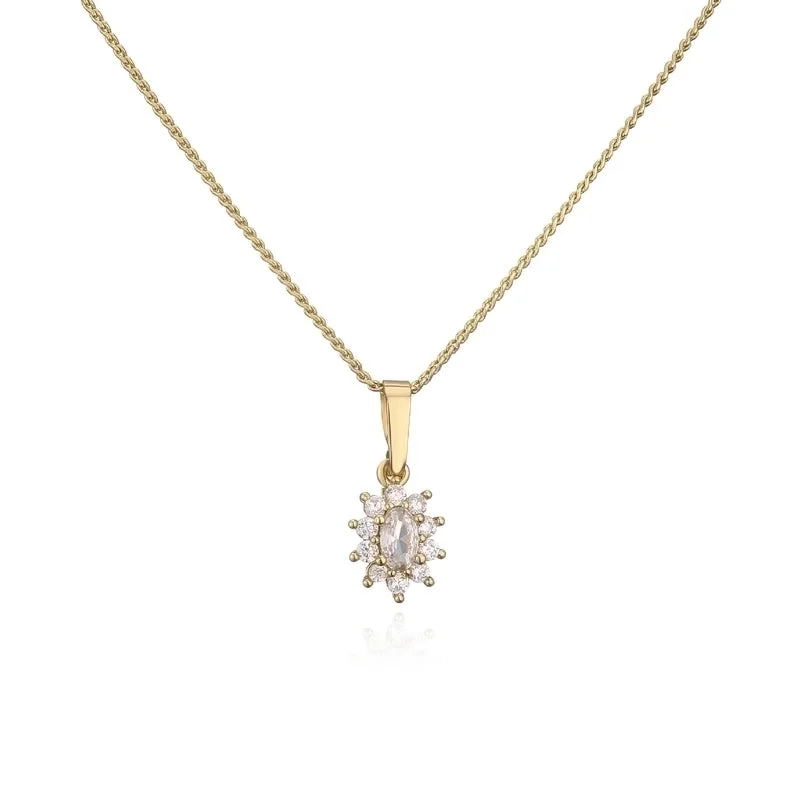 1 White Diamond Necklace