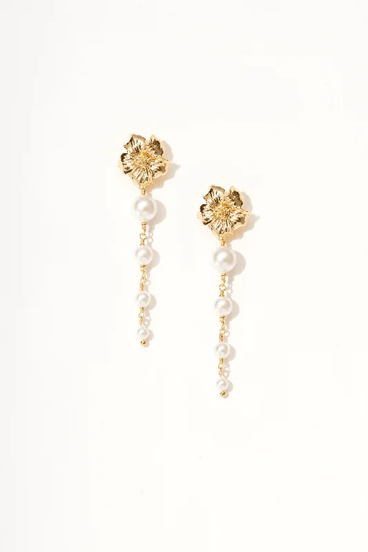 Heart Earrings-Zahra Muti Pearl Drop Earrings