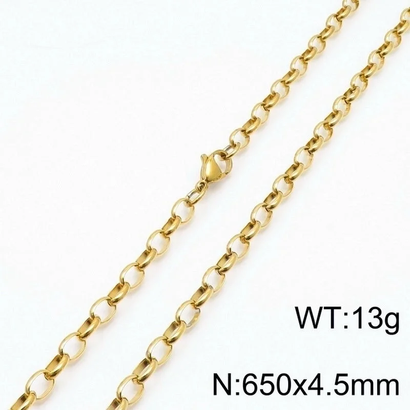 Gold 650 * 4.5mm = Necklace KN197251-Z