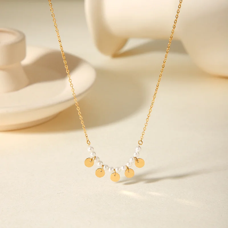 Unique Necklaces-IG Style Chain Geometric Stainless Steel Electroplating Necklaces