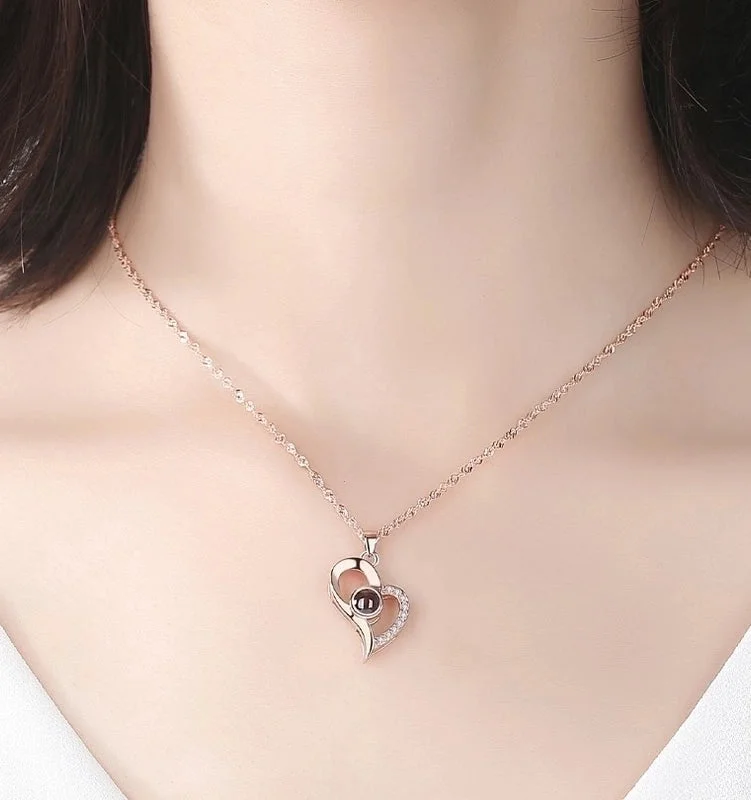 Rose Gold Necklace|925 Silver