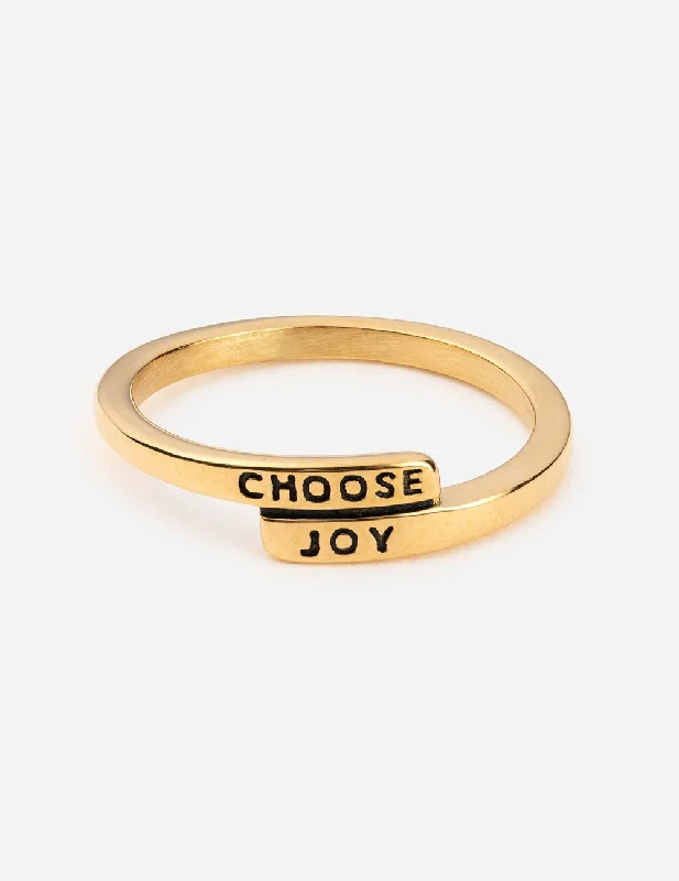 Matching Wedding Rings-Choose Joy Ring