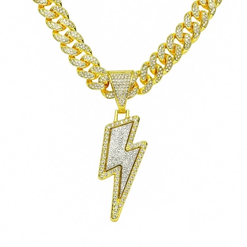 Single Pendant-Gold (Lightning)