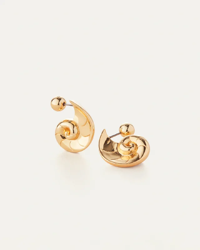 Yellow Gold Earrings-Dylan Earrings