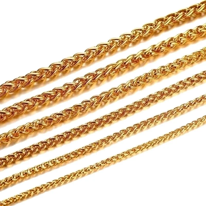 Layered Chain Necklaces-Simple Style Geometric Stainless Steel Plating Layered Necklaces