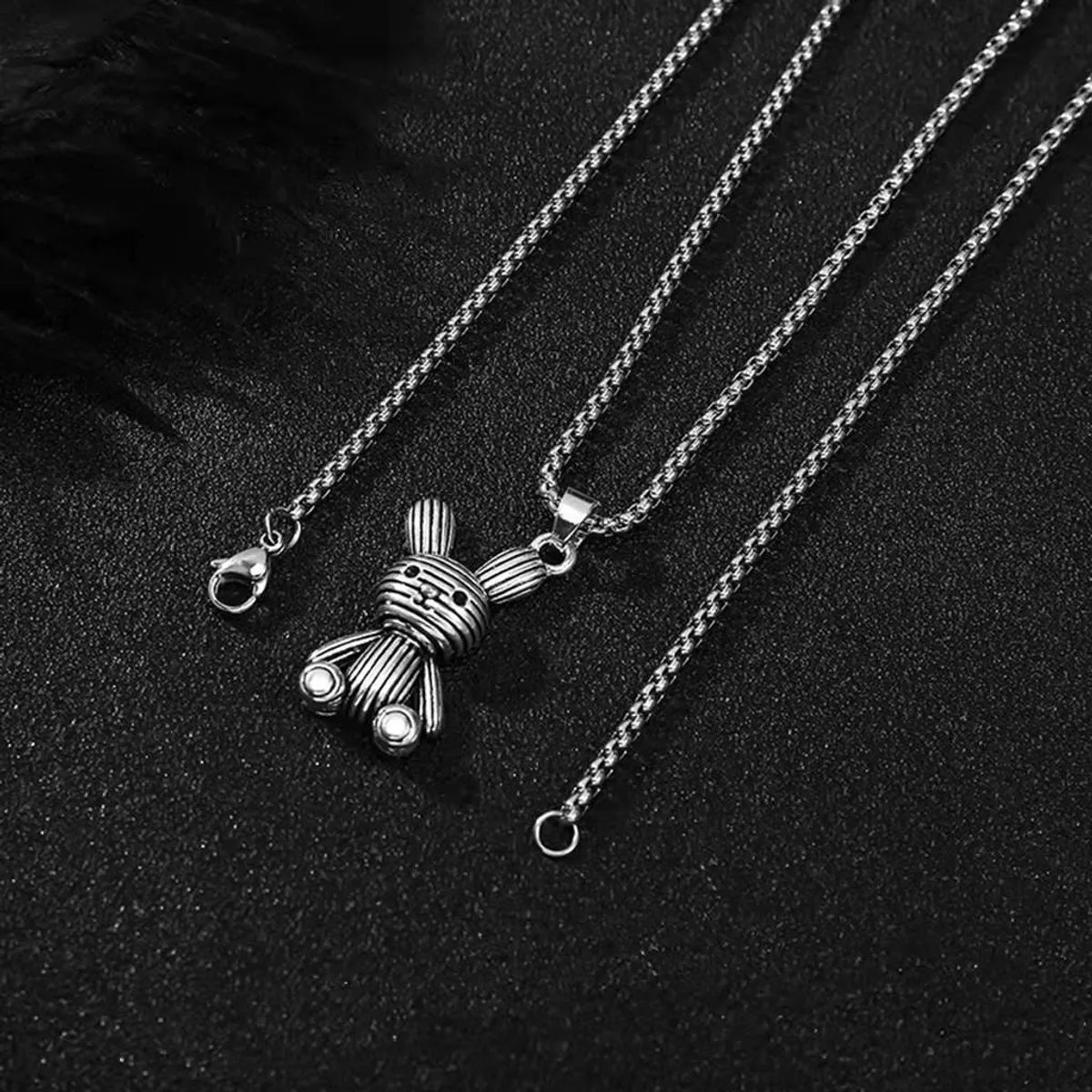 Rabbit-Titanium Steel Necklace 70cm