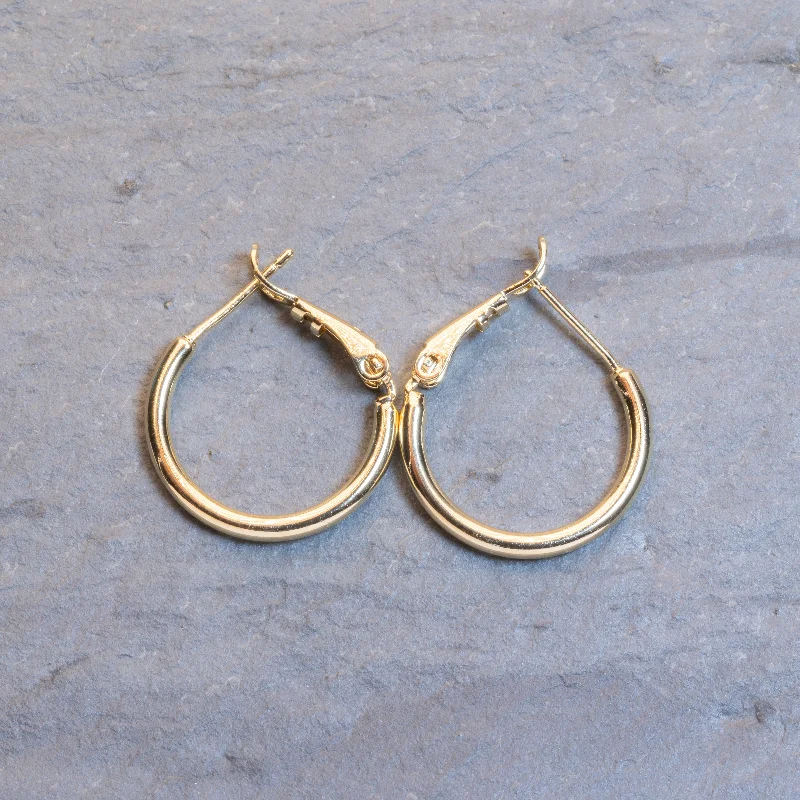 Evening Earrings-Gold Filled 20mm Hoops