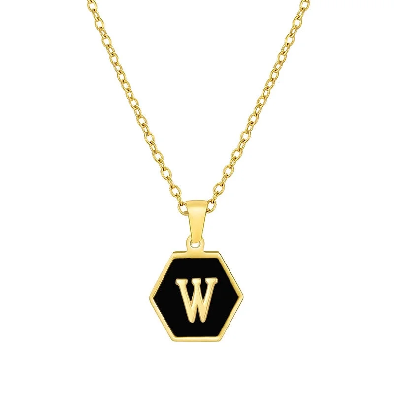 Black W (Including Chain)