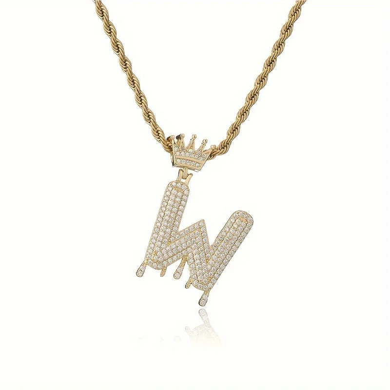 Gold|W Pendant without Chain