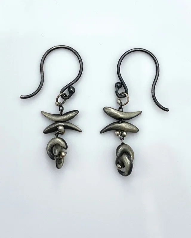 Custom Earrings-Ten Thousand Things Ring & Horn Earrings