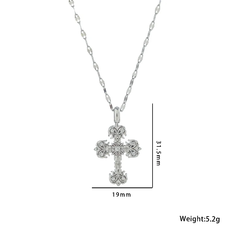 8940 Cross Silver