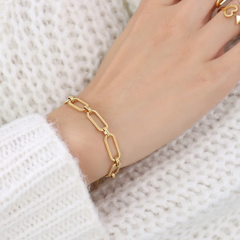 E303- Gold Bracelet 15+5cm