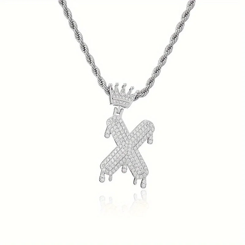 Silver|X Pendant without Chain