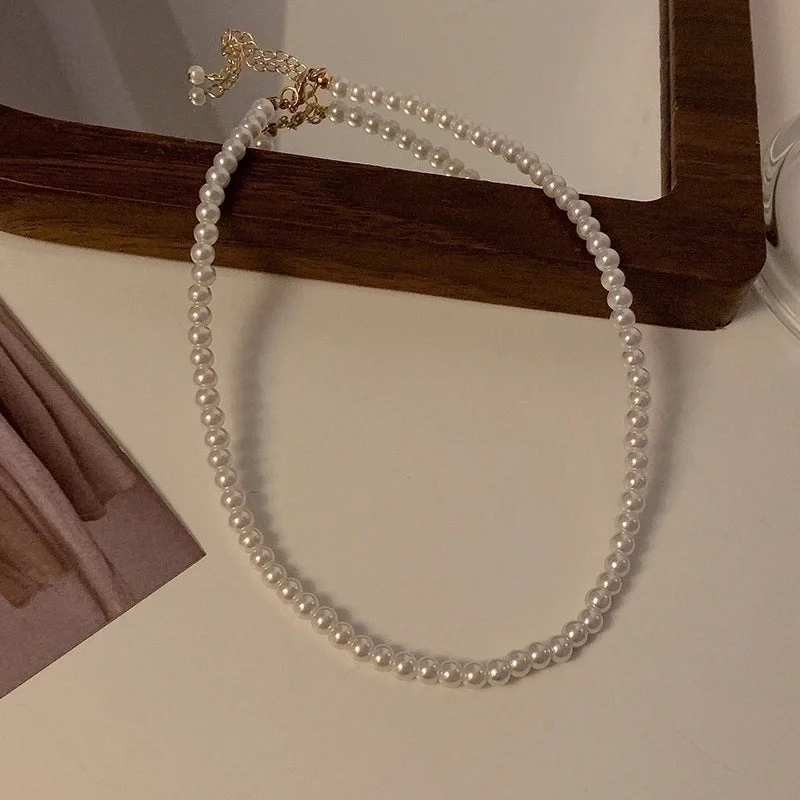 Medium Pearl Necklace about 5mm