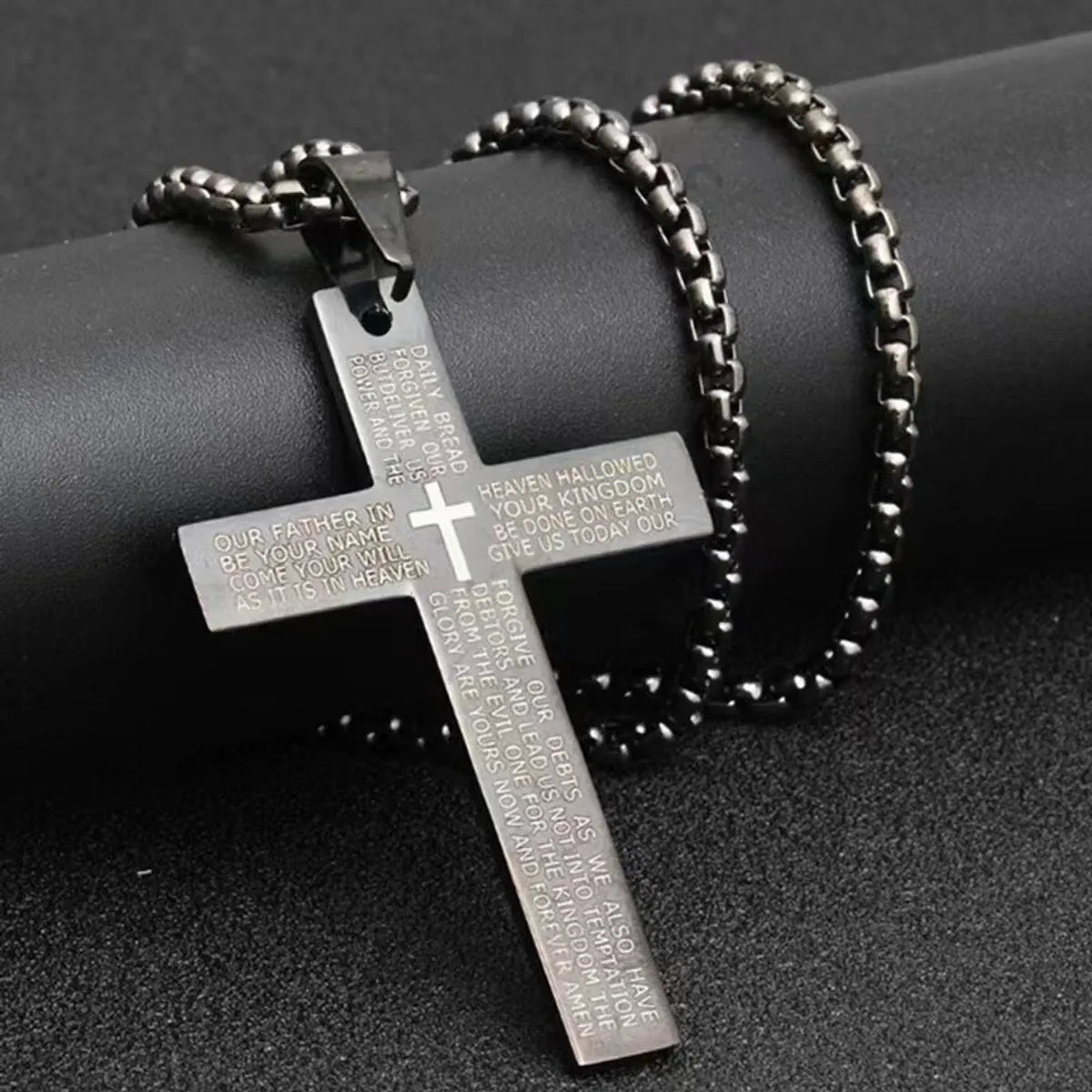 Letter Cross Black