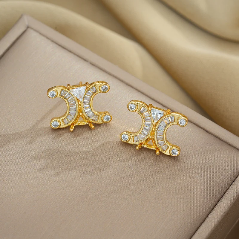 362 Earrings Gold