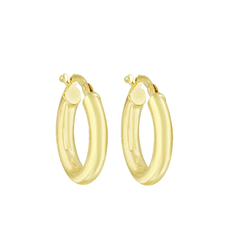 Gold Wire Earrings-14k Gold Hoop Earrings