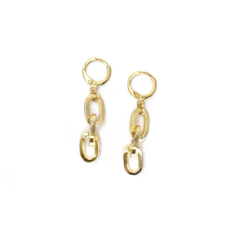 Light Crystal Earrings-The Ibiza Link Earrings