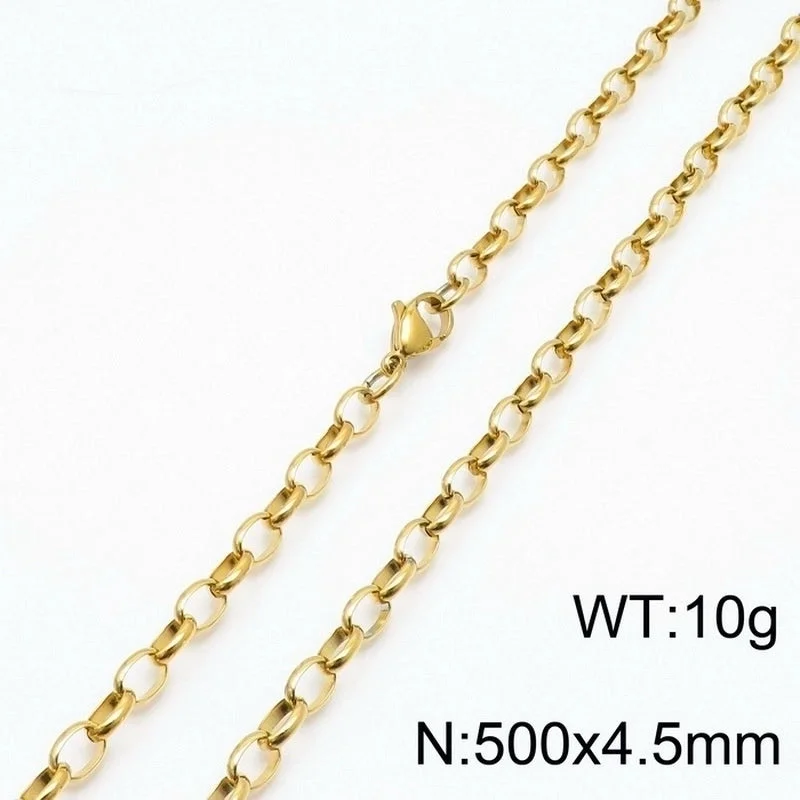 Gold 500 * 4.5mm = Necklace KN197248-Z