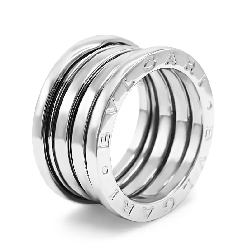 Custom Ring Sets-B.Zero1 Three-Band Ring Size 51 - 18ct White Gold