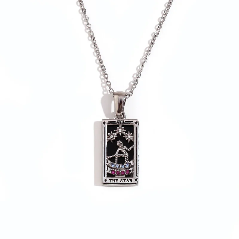 Original New Tarot Necklace-Steel Color-Star