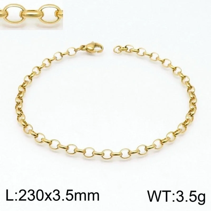 Gold 230 * 3.5mm = Bracelet KB146856-Z