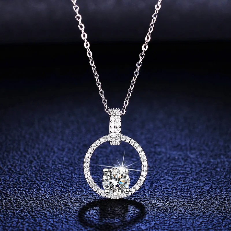 1 Karat Necklace (D Color Moissanite)