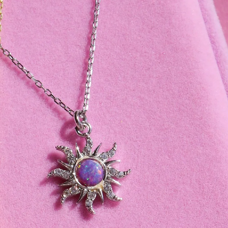 Steel Purple Australian Treasure Necklace