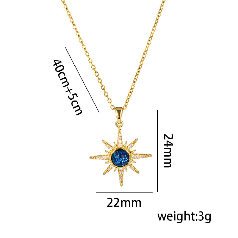 357 Starlight Planet Necklace Gold