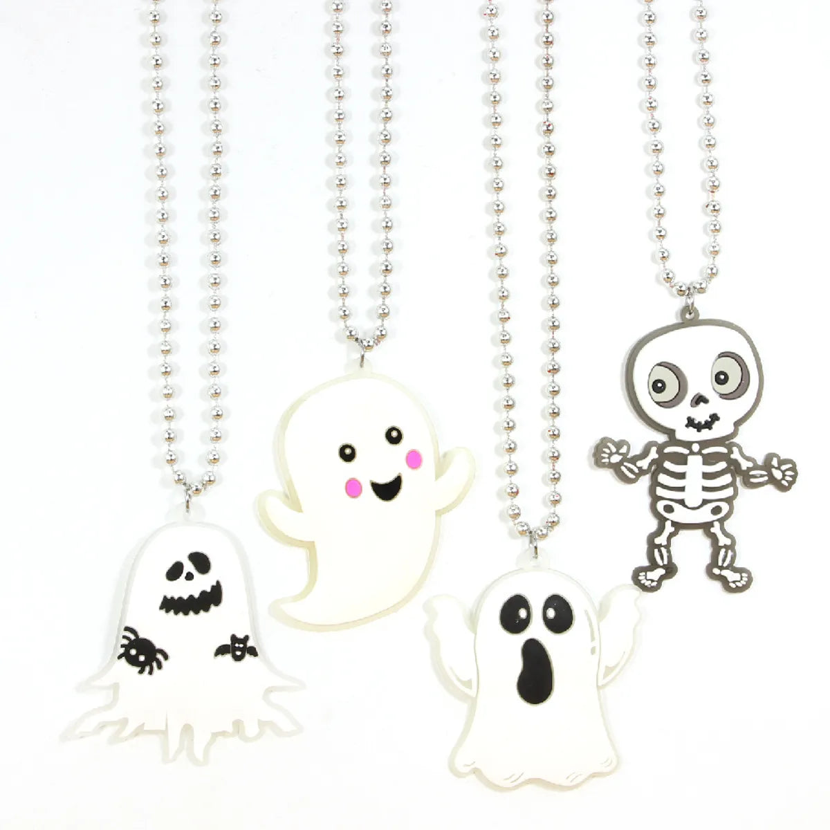 Wedding Necklaces-Cartoon Style Skull PVC Halloween Unisex Pendant Necklace