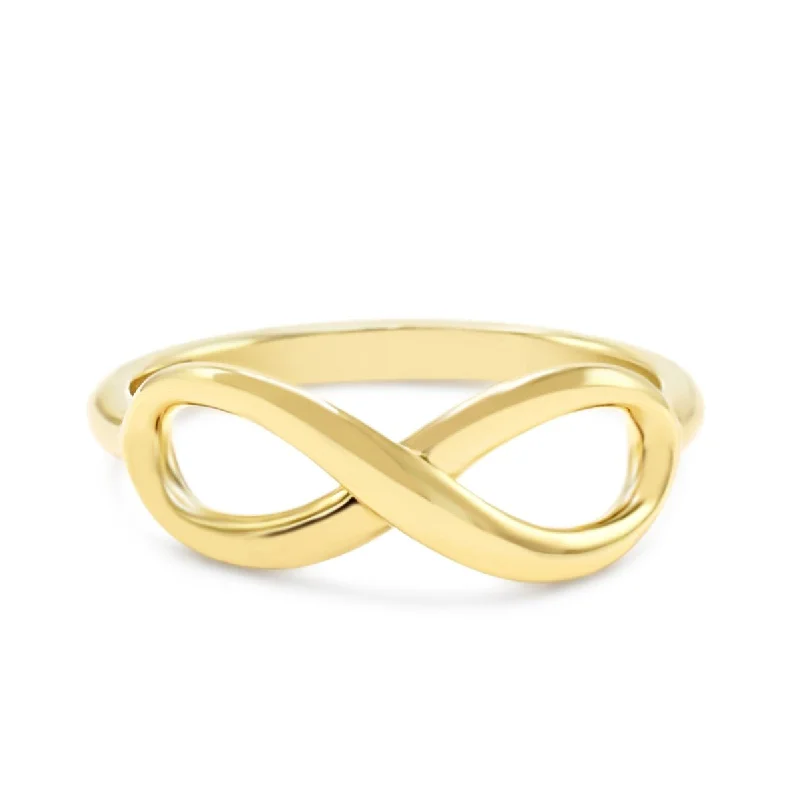 Unique Wedding Band Rings-Tiffany Infinity Ring - 18ct Yellow Gold