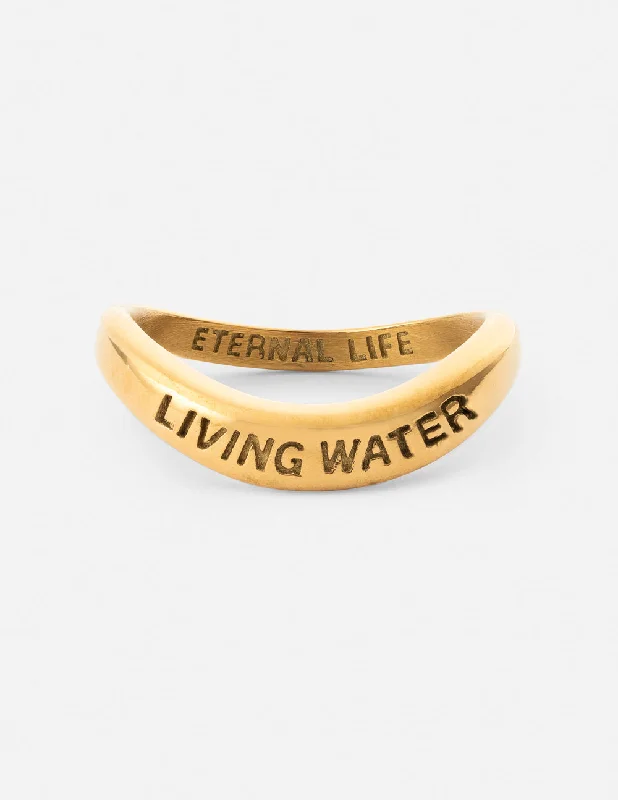 Double Band Rings-Living Water Ring