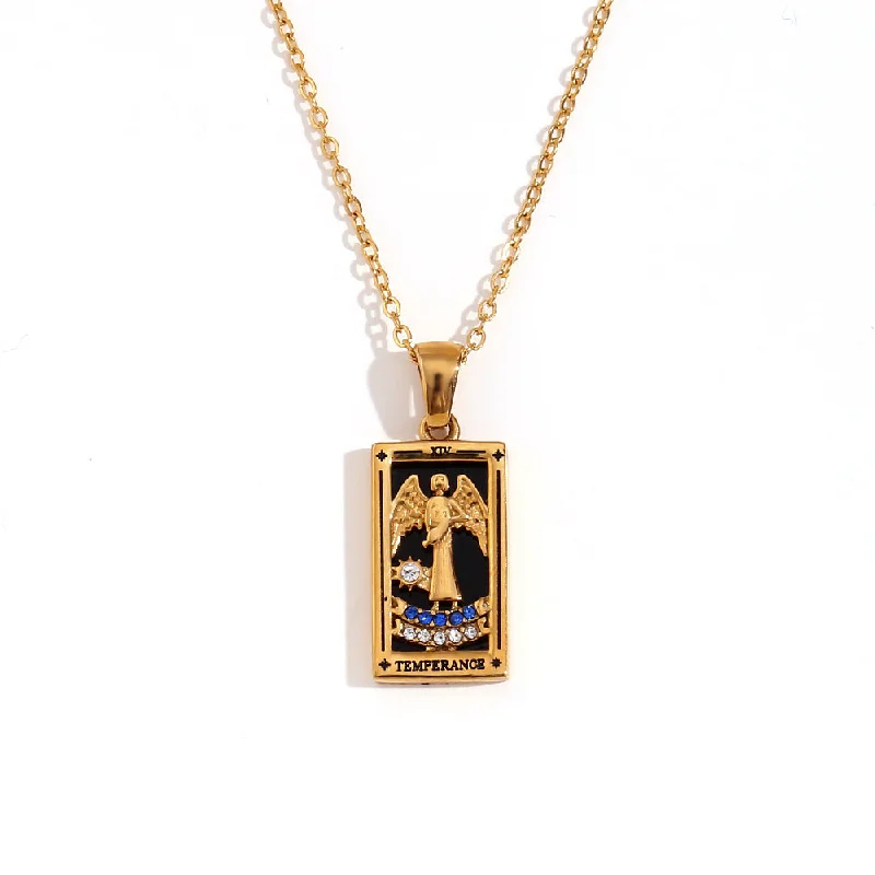 Original New Tarot Necklace-Gold-Homemade