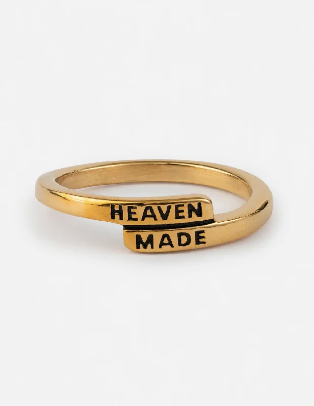 Rose Gold Wedding Bands-Heaven Made Ring