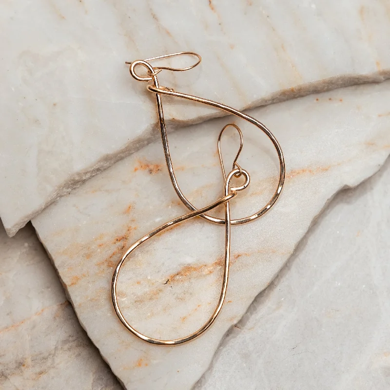 Small Gold Earrings-Bailey Gold Filled Hoop Earrings