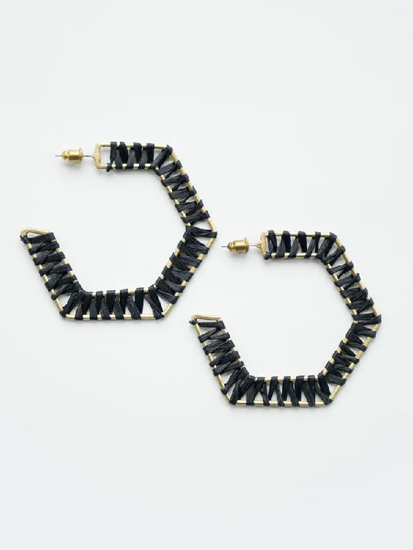 Opal Earrings-Piccadilly Earrings - Black