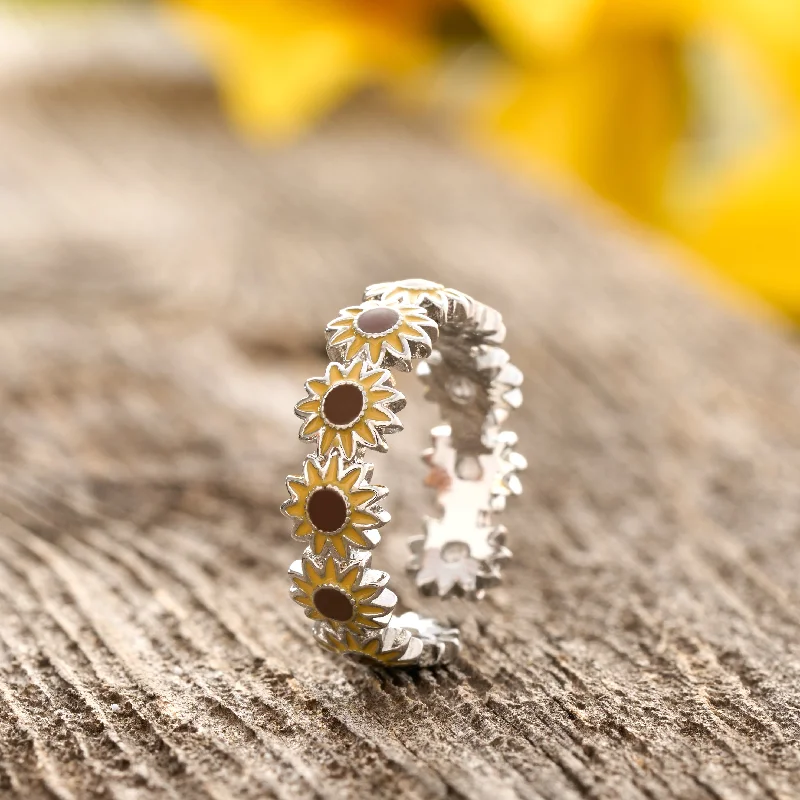 Men’s Luxury Rings-Little Sunflower Ring