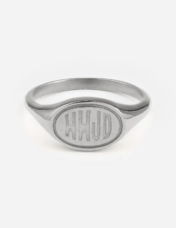 Black Stainless Steel Rings-Silver WWJD Ring